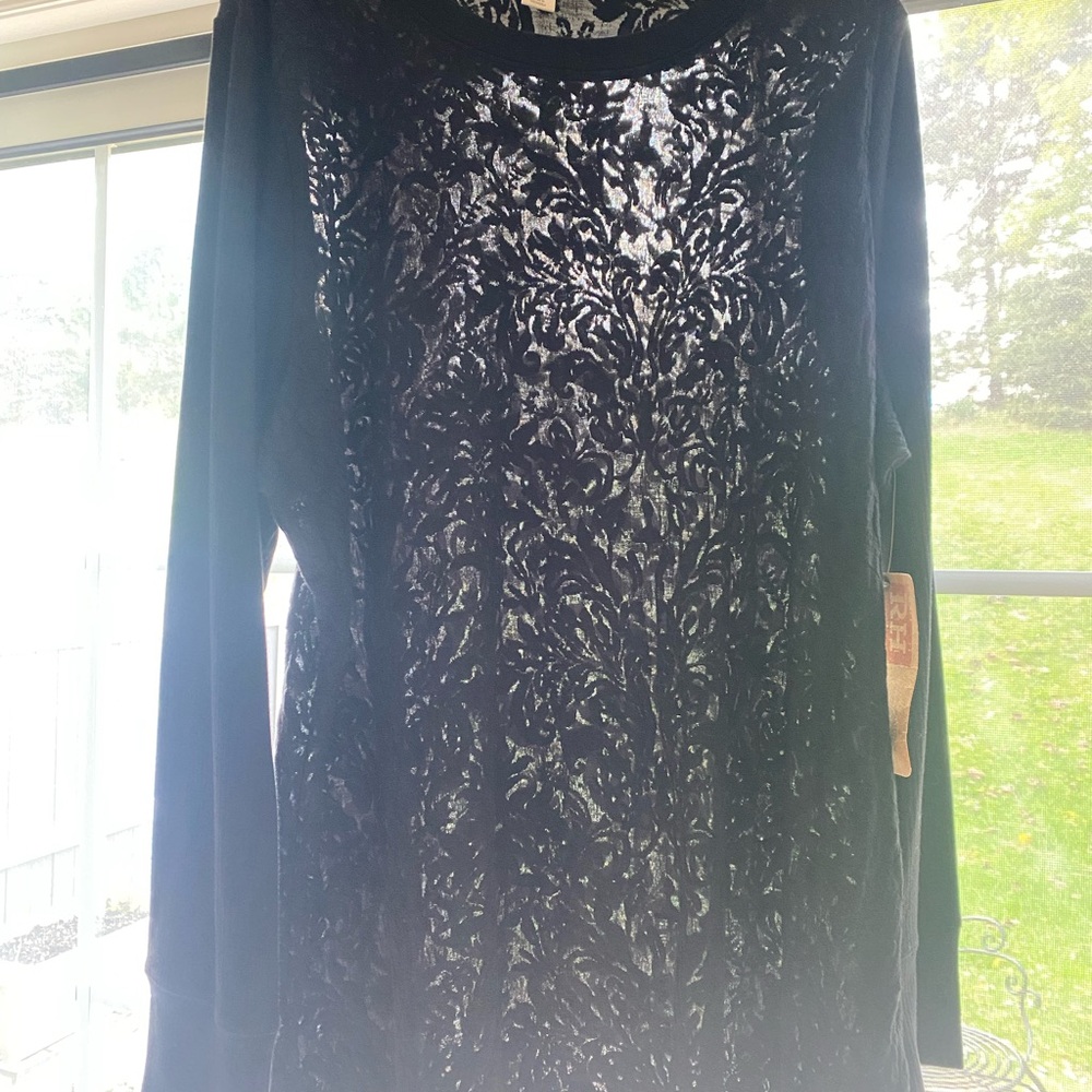Ruff Hewn Black and White Patterned Top